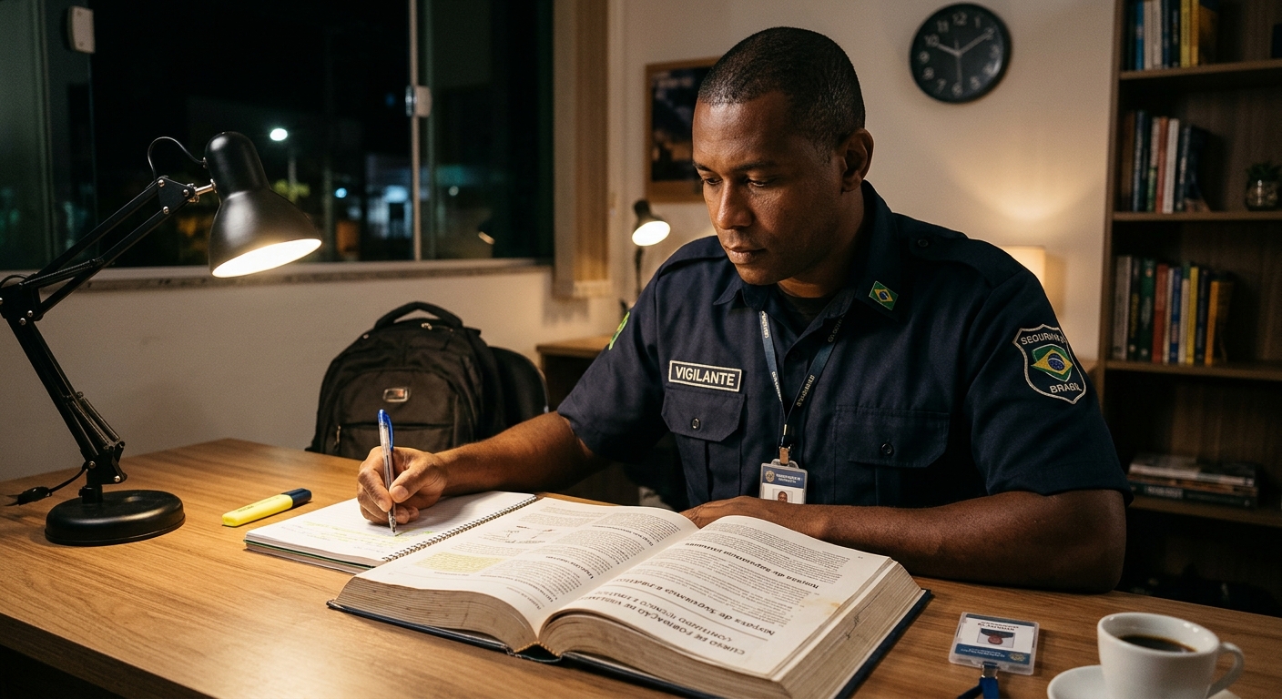 Vigilante, atenção: reciclagem vencida há mais de 10 anos obriga a refazer o curso de formação